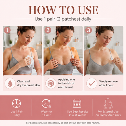 HISKIN® BREAST ENHANCEMENT  LIFT & FIRM MICRONEEDLE PATCHES
